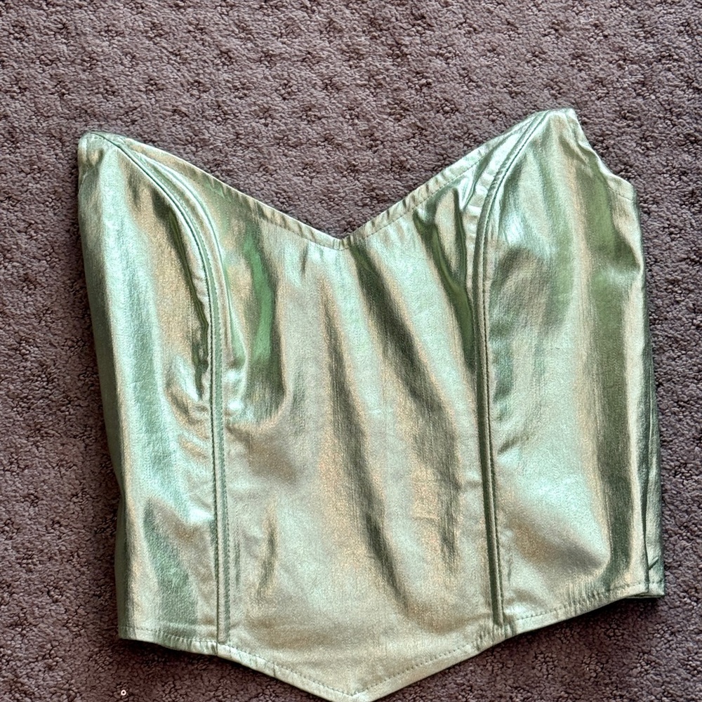 et Celt Metallic Corset Top